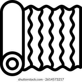 Textile Machinery Line Vector Icon Design