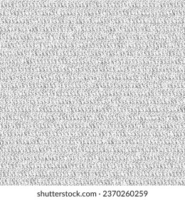Material textil más encontrado en el campo. Textura de tela de tejido de punto duro. Una manta gris rústica. Vector sin fisuras.