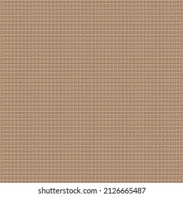 Material textil en tonos marrones y beige, con un patrón de rayas cruzadas en ángulos rectos. Textura de tela de algodón abstracta.