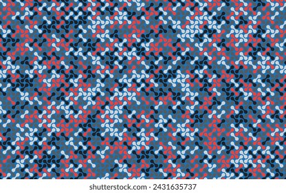 Textile Meta balls Design With Seamless Pattern