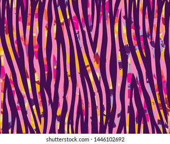 Textile in the modern style of the triangles. Trendy collage seamless pattern. Vector background.
