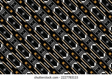 ฺฺBatik Textile Motif ikat damask seamless pattern digital vector design for Print saree Kurti Borneo Fabric border brush symbols swatches stylish