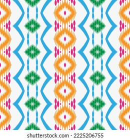 ฺฺBatik Textile Motif ikat diamond seamless pattern digital vector design for Print saree Kurti Borneo Fabric border brush symbols swatches party wear