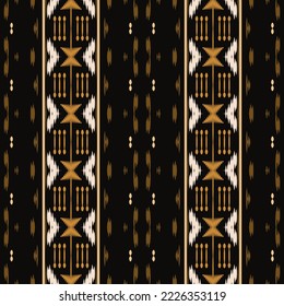 ฺฺBatik Textile Motif ikat flower seamless pattern digital vector design for Print saree Kurti Borneo Fabric border brush symbols swatches cotton