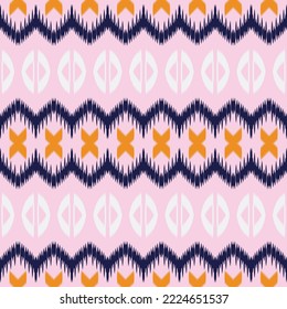 ฺฺBatik Textile Motif ikat seamless pattern digital vector design for Print saree Kurti Borneo Fabric border brush symbols swatches party wear