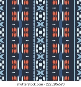 ฺฺBatik Textile Motif ikat vector seamless pattern digital vector design for Print saree Kurti Borneo Fabric border brush symbols swatches stylish