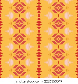 ฺฺBatik Textile Motif ikat vector seamless pattern digital vector design for Print saree Kurti Borneo Fabric border brush symbols swatches party wear