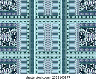 Textile motif pattern design ikat rugs paisley print on fabric 