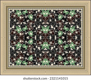Textile motif pattern design ikat rugs paisley print on fabric 