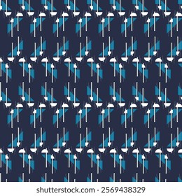 Textile motif seamless pattern. Abstract line shape geometric motif basic pattern continuous background. Man shirt all over print block. 