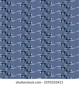 Textile motif seamless pattern. Abstract line shape geometric motif basic pattern continuous background. Man shirt all over print block. 