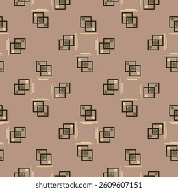 Textile motif seamless pattern. Abstract line shape geometric motif basic pattern continuous background. Man shirt all over print block. 