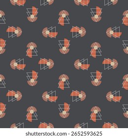 Motivo têxtil padrão sem emenda. Plano de fundo contínuo de padrão básico geométrico de forma de linha abstrata. Camisa masculina em todo o bloco de impressão. 