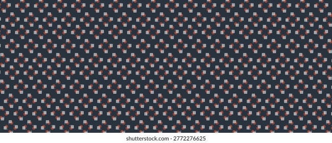 Textile motif seamless pattern. Abstract line shape geometric motif basic pattern continuous background. Man shirt all over print block. 