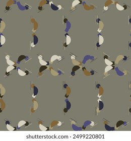 Textile motif seamless pattern. Lux fabric design textile swatch ladies dress, man shirt all over print block. 