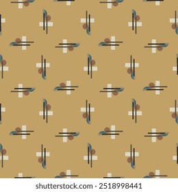 Textile motif seamless pattern. Lux fabric design textile swatch ladies dress, man shirt all over print block. 