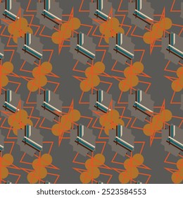 Textile motif seamless pattern. Lux fabric design textile swatch ladies dress, man shirt all over print block. 