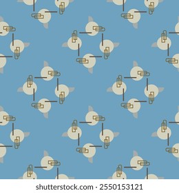 Textile motif seamless pattern. Lux fabric design textile swatch ladies dress, man shirt all over print block. 