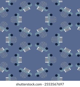 Textile motif seamless pattern. Lux fabric design textile swatch ladies dress, man shirt all over print block. 