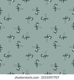 Textile motif seamless pattern. Lux fabric design textile swatch ladies dress, man shirt all over print block. 