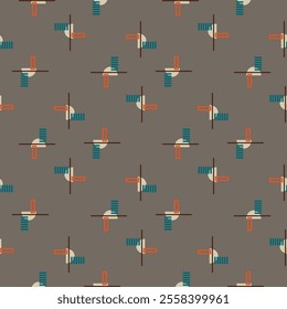 Textile motif seamless pattern. Lux fabric design textile swatch ladies dress, man shirt all over print block. 