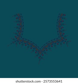 Textile Neck Print Design 2025