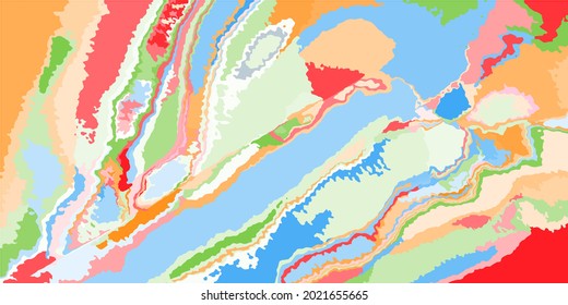 Textile Original Rainbow Light Blue Design. Soft Ornamental Orange Detailed Pink Background. Green Modern Fashion Color Yellow Plane View. Nature Art Multicolor Red Grunge Pastel Map Illustration.