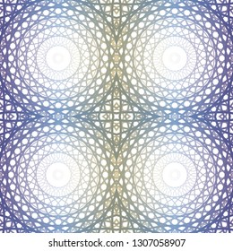 Textile ornament. Ornate beautiful texture. Ornate fabric design. Seamless border.
