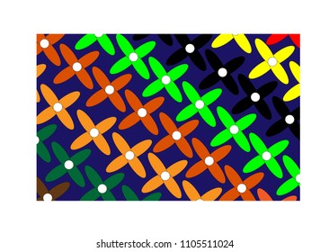 textile Pattern art Flower Colourfull