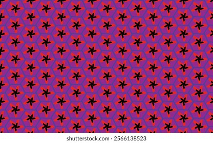  Textile Pattern Design with Rose and Black Colour with vector.