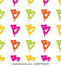 Textile Musterung und Tapete Farbdruckbuchstabe, 3D-Brief, ideal für T-Shirts; Zimmerdekorationen und Accessoires.