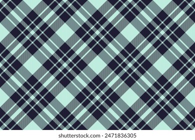 Textile pattern fabric of vector plaid background with a seamless tartan check texture in light and dark colors.