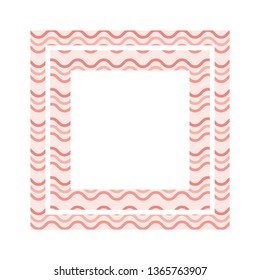 textile pattern frame isolated icon