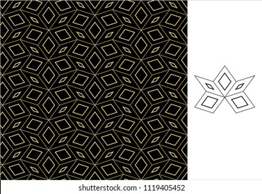 Textile pattern. Geometric  Background. Wallpaper. Interiors design.