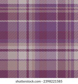 Textile pattern plaid of seamless fabric background with a check texture vector tartan in pink and pastel colors.