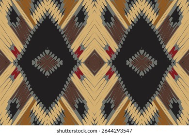 a textile pattern that appears to be a type of Ikat weaving, likely a Patola design from Patan, Gujarat, India. 
Patola: are double ikat woven saris, traditionally made from silk, 