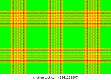 Textile pattern vector of plaid fabric seamless with a background texture check tartan in bright and dark orange colors.
