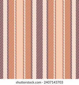 Textile pattern vertical of texture background stripe with a vector seamless lines fabric in light and red colors.