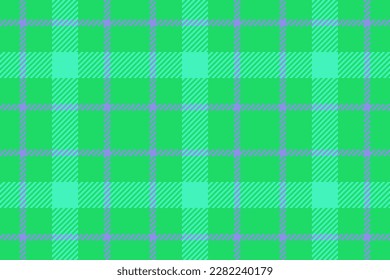 Textile plaid check. Texture background vector. Seamless pattern fabric tartan in turquoise and blue colors.