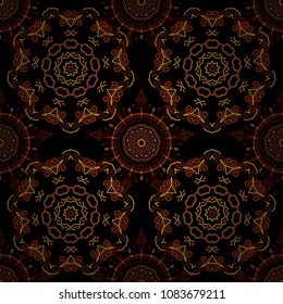 Textile print for bed linen, jacket, package design, fabric and fashion concepts. Abstract seamless snowflakes design. Snowflakes seamless pattern with watercolor effect. Vector seamless background.