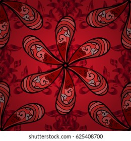 Textile print for bed linen, jacket, package design, fabric and fashion concepts. Abstract vector seamless pattern flower design in colors. Floral seamless pattern with watercolor effect.