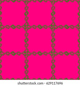 Textile print for bed linen, jacket, package design, fabric and fashion concepts. Vector seamless pattern with flowers and leaves on a magenta background. Floral background with watercolor effect.