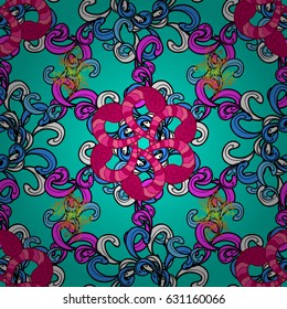 Textile print for bed linen, jacket, package design, fabric and fashion concepts. Abstract vector seamless pattern flower design in colors. Floral seamless pattern with watercolor effect.