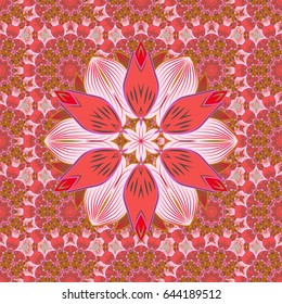 Textile print for bed linen, jacket, package design, fabric and fashion concepts. Abstract vector seamless pattern flower design in blue colors. Floral seamless pattern with watercolor effect.