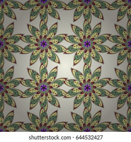 Textile print for bed linen, jacket, package design, fabric and fashion concepts. Abstract vector seamless pattern flower design in blue colors. Floral seamless pattern with watercolor effect.