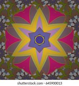 Textile print for bed linen, jacket, package design, fabric and fashion concepts. Abstract vector seamless pattern flower design in blue colors. Floral seamless pattern with watercolor effect.