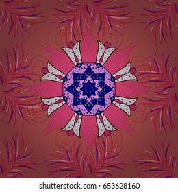 Textile print for bed linen, jacket, package design, fabric and fashion concepts. Abstract vector seamless pattern flower design in colors. Floral seamless pattern with watercolor effect.
