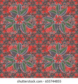 Textile print for bed linen, jacket, package design, fabric and fashion concepts. Abstract vector seamless pattern leaf design in colors. Floral seamless pattern with watercolor effect.