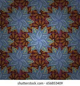Textile print for bed linen, jacket, package design, fabric and fashion concepts. Abstract vector seamless pattern flower design in colors. Floral seamless pattern with watercolor effect.