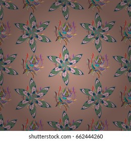 Textile print for bed linen, jacket, package design, fabric and fashion concepts. Abstract vector seamless pattern flower design in colors. Floral seamless pattern with watercolor effect.